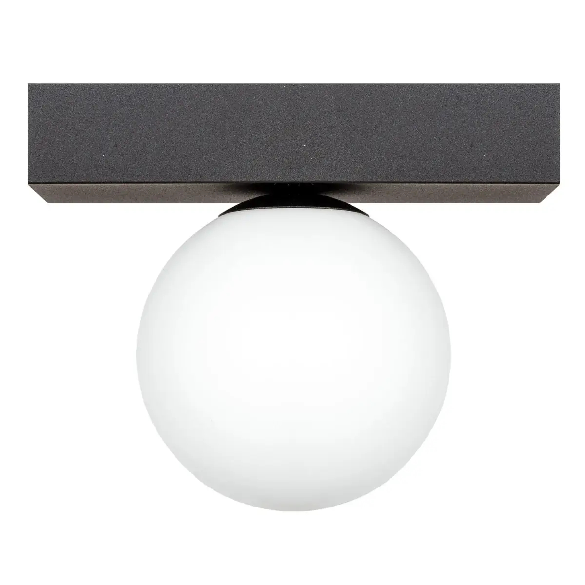 Kulista lampa sufitowa SPHERE 1206 Zumaline do salonu czarny biały
