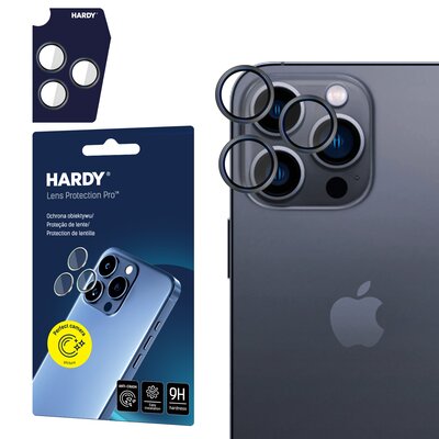 Szkło hartowane na obiektyw 3MK Hardy Lens Protection Pro do Apple iPhone 13 Pro/13 Pro Max Grafitowo-szary