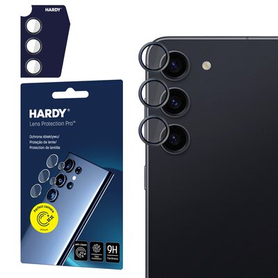 Szkło hartowane na obiektyw 3MK Hardy Lens Protection Pro do Samsung Galaxy S23/S23+ Czarny