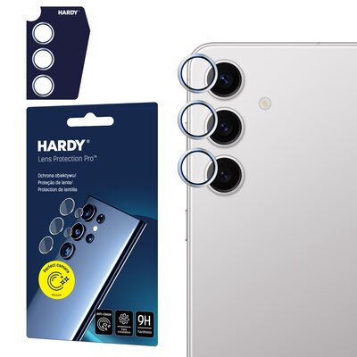 Szkło hartowane na obiektyw 3MK Hardy Lens Protection Pro do Samsung Galaxy S24+ Szary