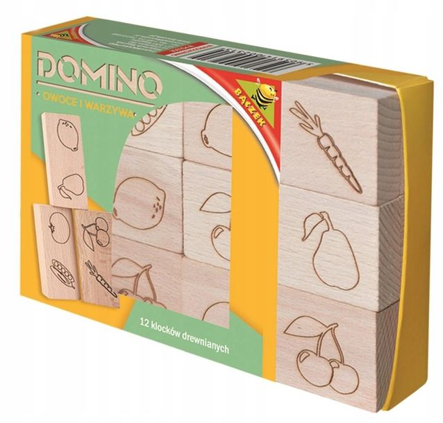 Domino Drewniane - Owoce I Warzywa Oryginał