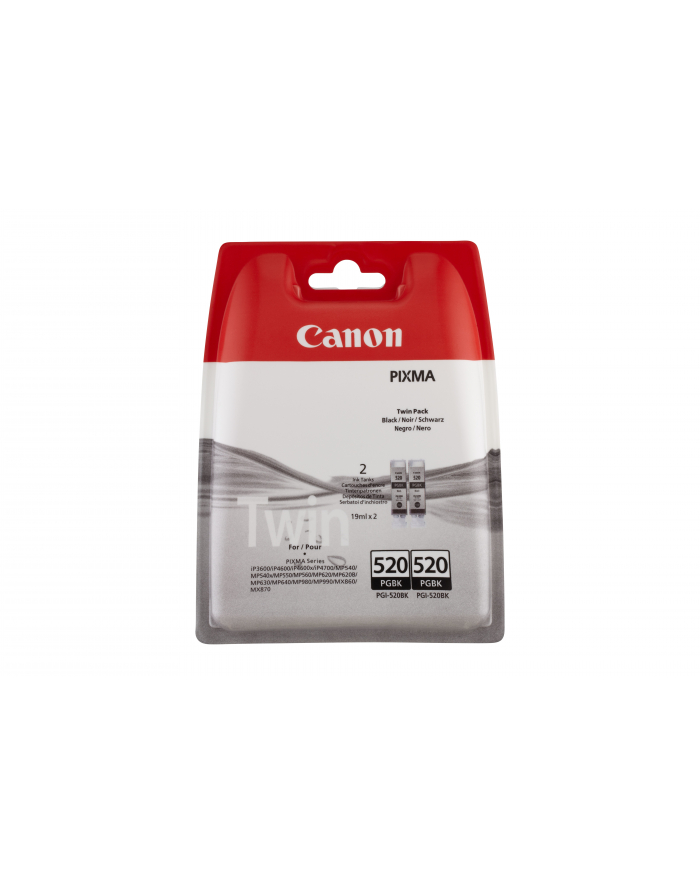 CANON PGI-520BK Ink Cartridge TwinPack Kolor: CZARNY BLISTER 2932B019