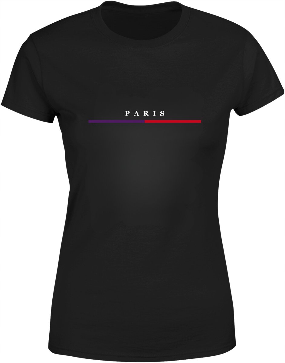 Koszulka damska PARIS elegancki stylowy minimalistyczny wzór T-shirt damski