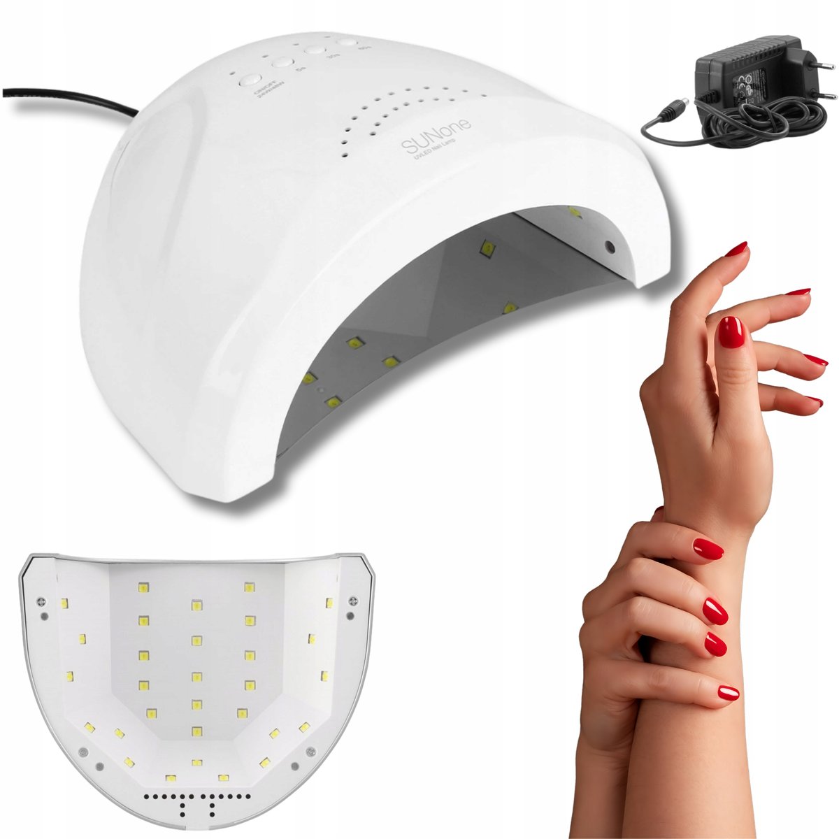 Sunone, Lampa do paznokci uv led 48w do hybryd żeli mocna hybrydy manicure