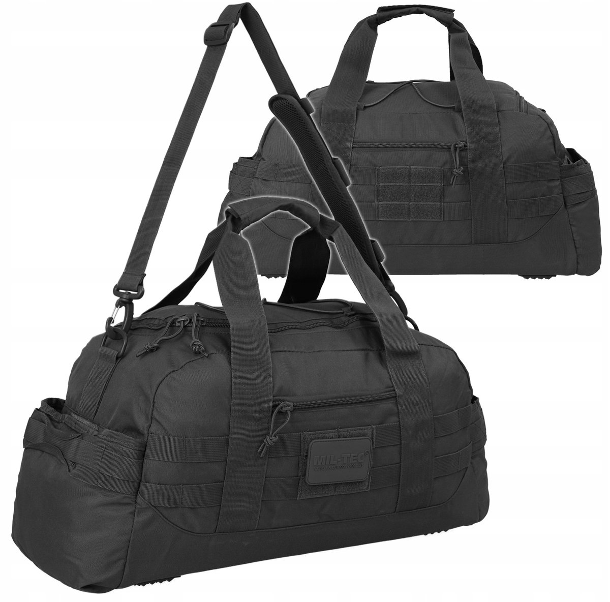 Mil-Tec, Torba wojskowa, transportowa, US Combat Parachute Cargo, Czarna, 25 l