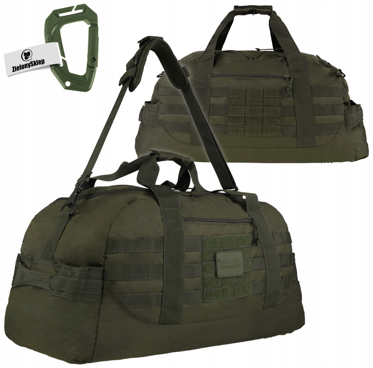 Mil-Tec, Torba turystyczna, wojskowa, US Combat Parachute Cargo, Olive, 54 l