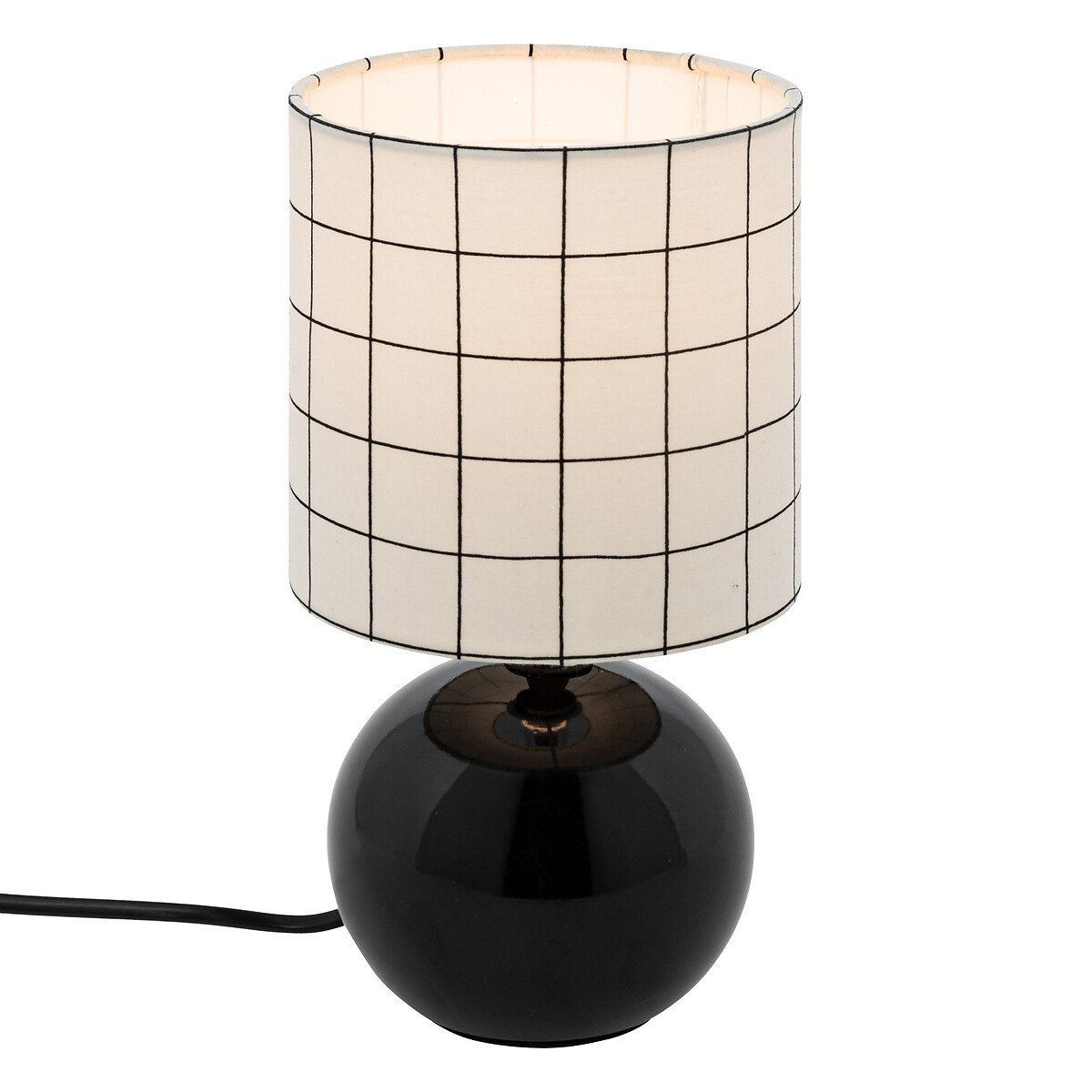 Lampka stołowa 25 cm Mała na stolik nocny Z abażurem biurkowa Do sypialni