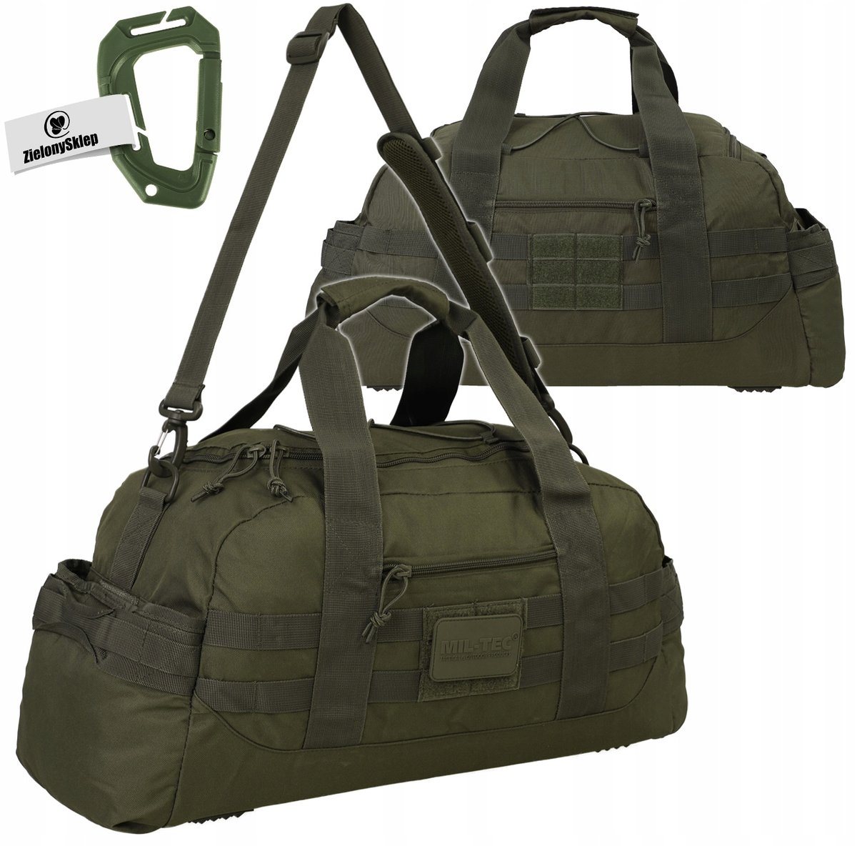 Mil-Tec, Torba turystyczna, wojskowa, US Combat Parachute Cargo, Olive, 25 l