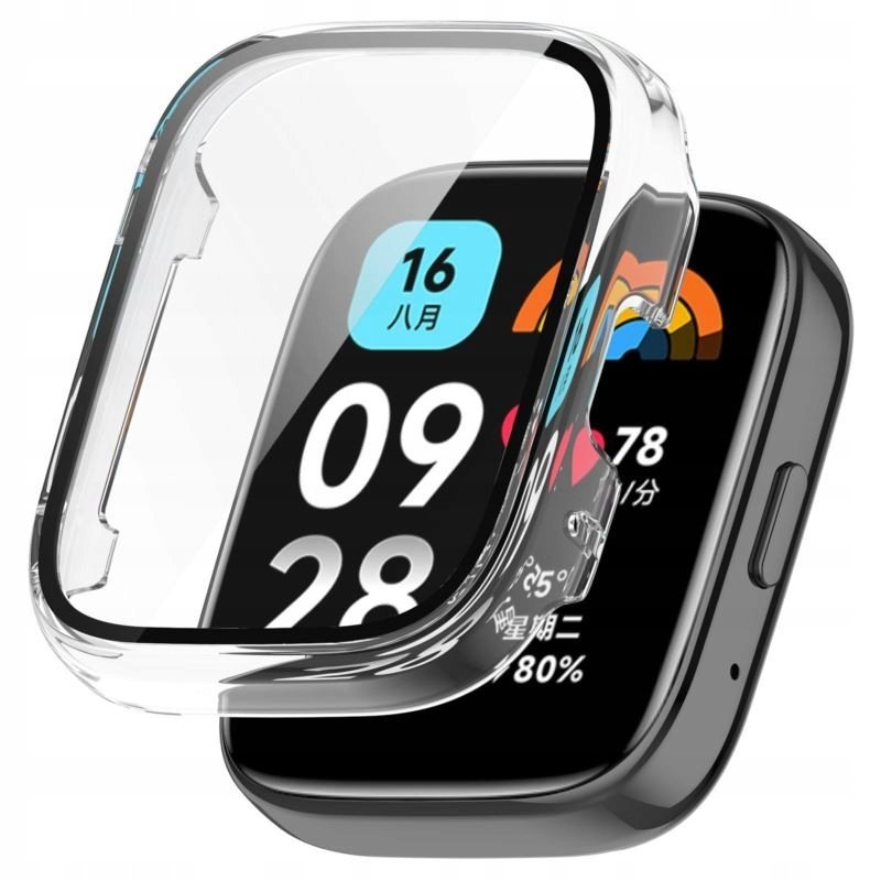 Etui Obudowa i szkło ochronne do Xiaomi Redmi Watch 3 Active bezbarwne