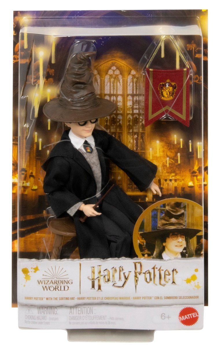 Lalka Harry Potter Kamień Filozoficzny HND78 + Tiara Przydziału Gryffindor