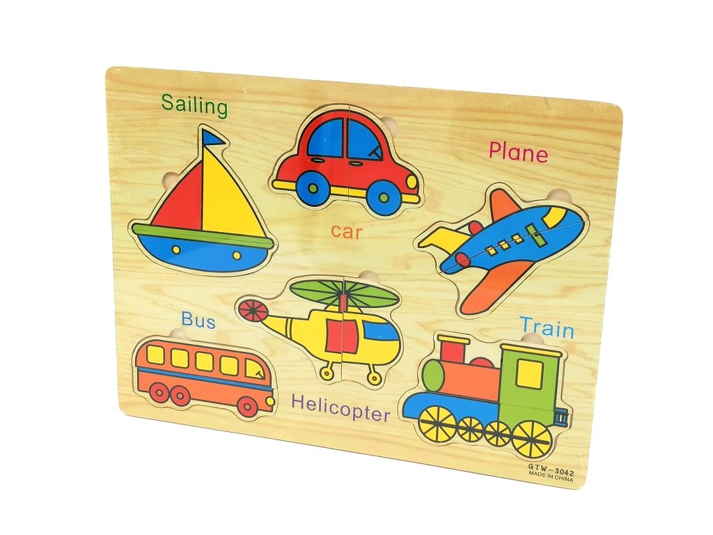 UKŁADANKA DREWNIANA Dla dzieci 12 elementów