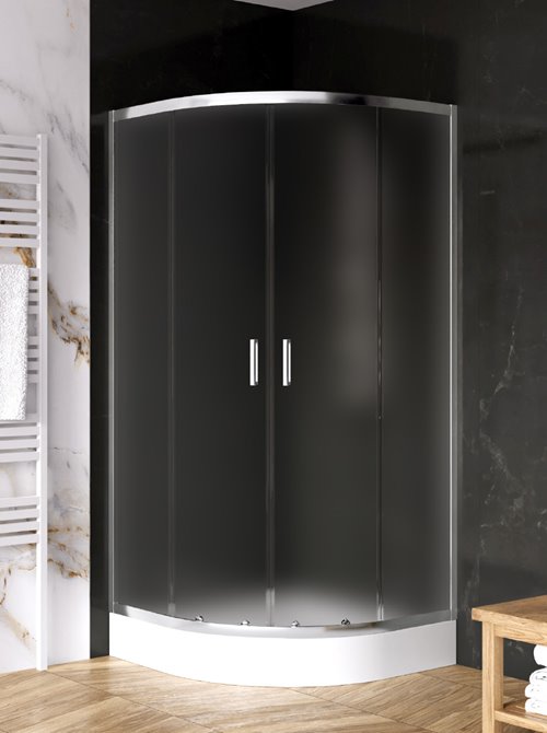 Kabina prysznicowa półokrągła 90x90 szkło satyna K-3574 Suvia New Trendy