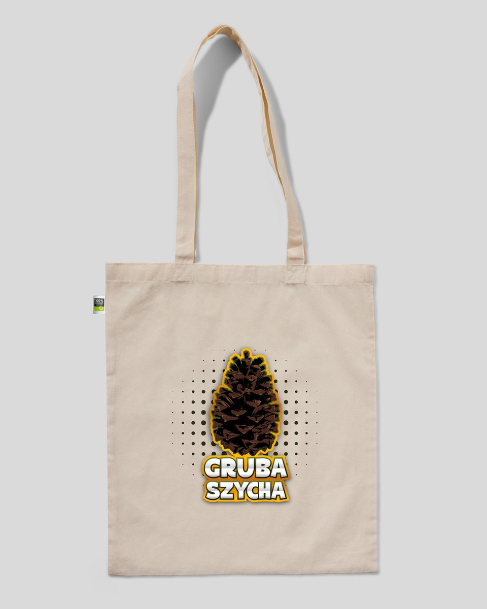 TORBA BAWEŁNIANA NA ZAKUPY GRUBA SZYCHA Naturalny