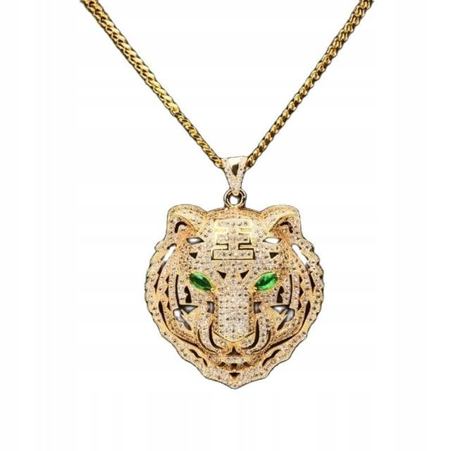 Naszyjnik chain tygrys drip streetwear y2k prezent