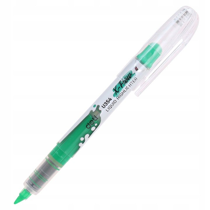 ZAKREŚLACZ PŁYNNY DELI 1-5MM SERIA X-FLOW ZIELONY
