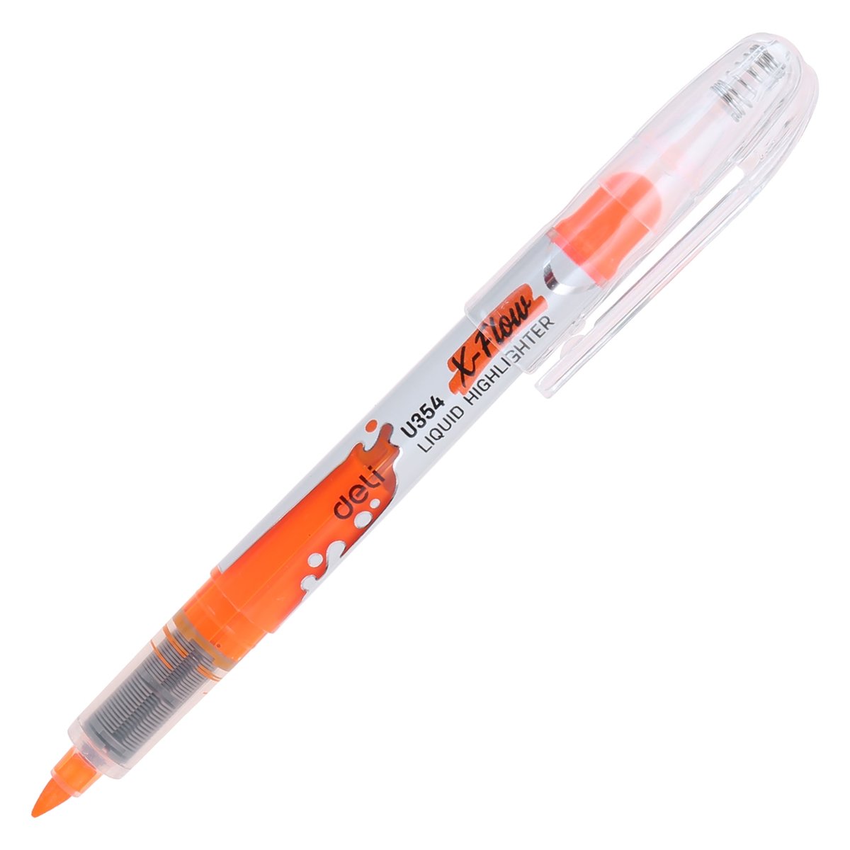ZAKREŚLACZ PŁYNNY DELI 1-5MM X-FLOW POMARAŃCZOWY