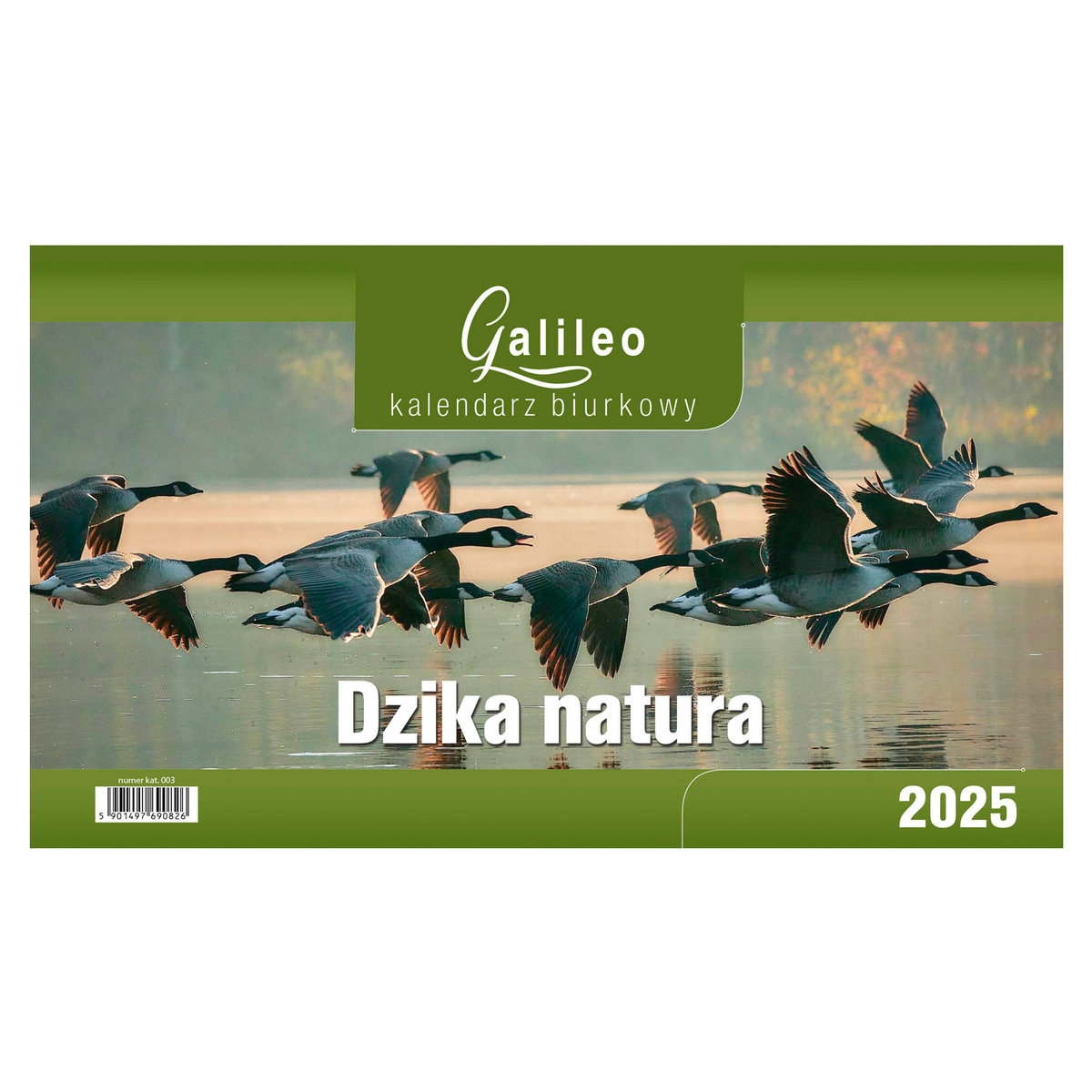 Kalendarz Biurkowy 2025 - STOJĄCY GALILEO - DZIKA NATURA