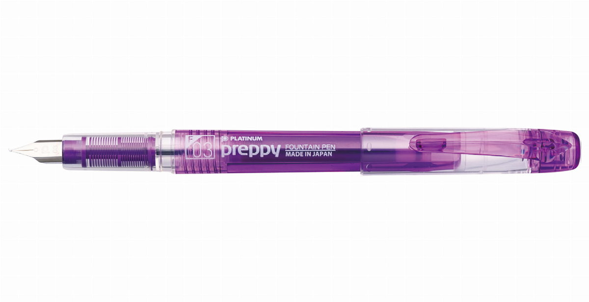Pióro Wieczne Platinum Preppy Fioletowe F