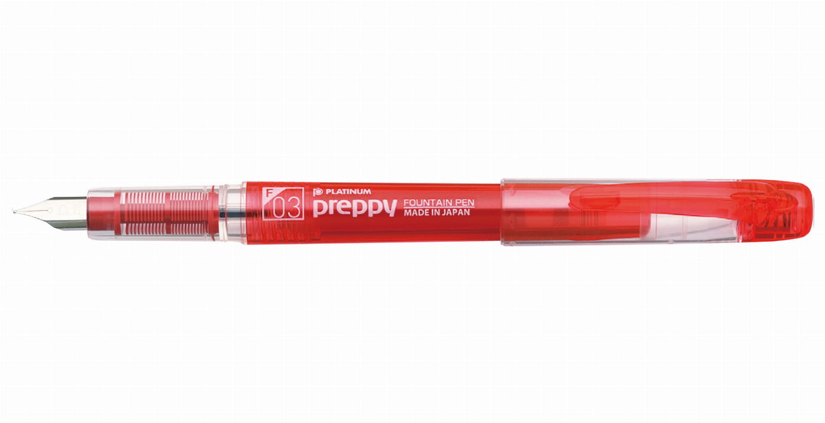 Pióro Wieczne Platinum Preppy Czerwone F