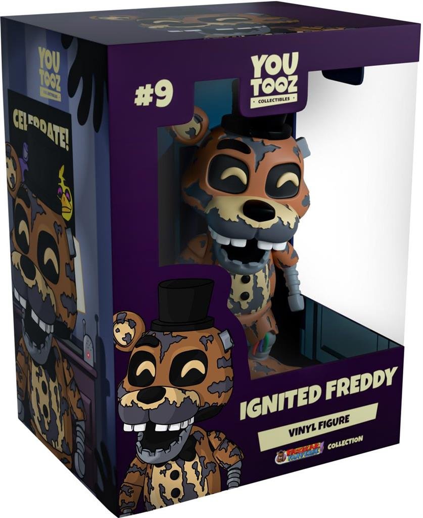 five night's at freddy vinyl figurka ignited freddy 10cm youtooz