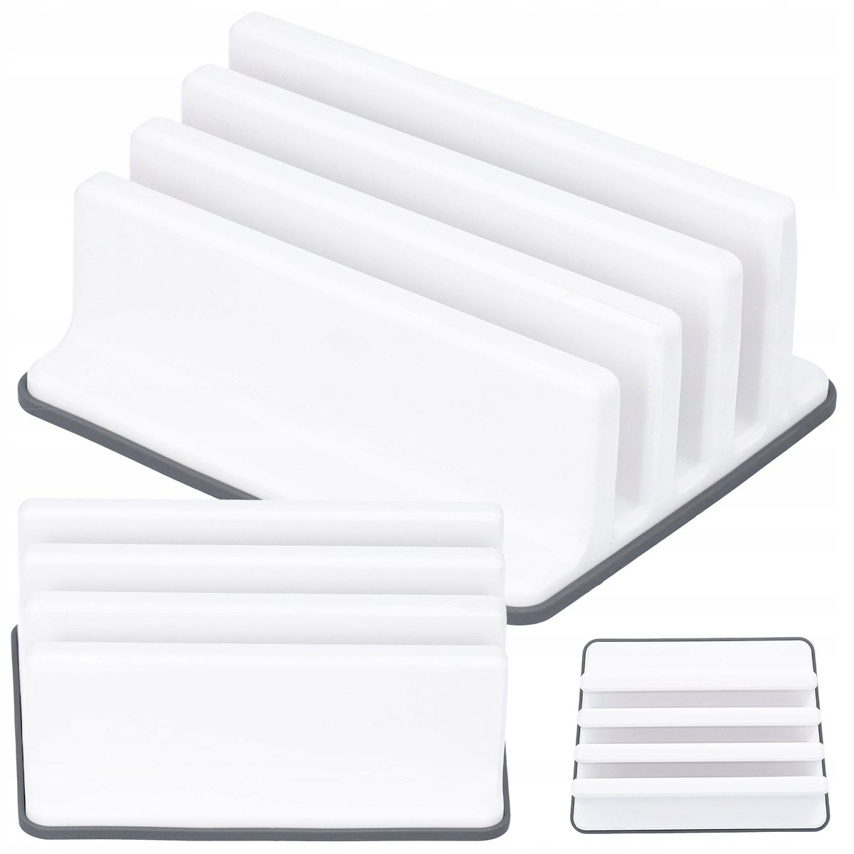 Stojak Na Deski Do Krojenia Organizer 3 Przegródki Antypoślizgowy Do Kuchni