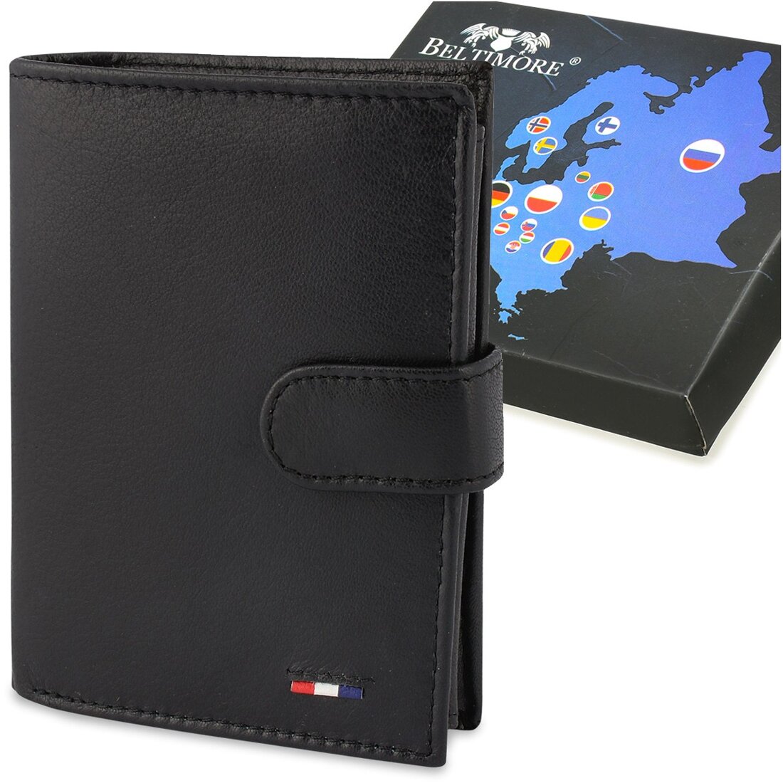 Męski portfel skórzany klasyczny RFiD Beltimore D49