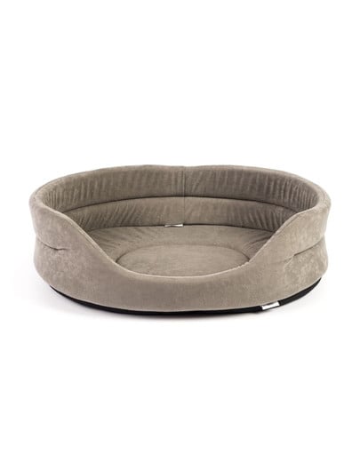 INTERZOO Legowisko dla psa owalne 41x34x14 cm szare