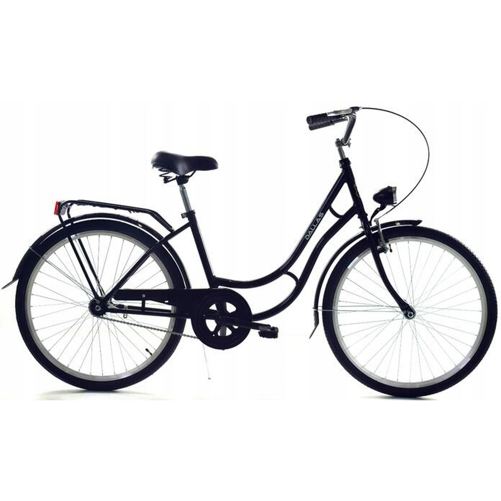 Rower Miejski Dallas Bike Retro z koszem 26