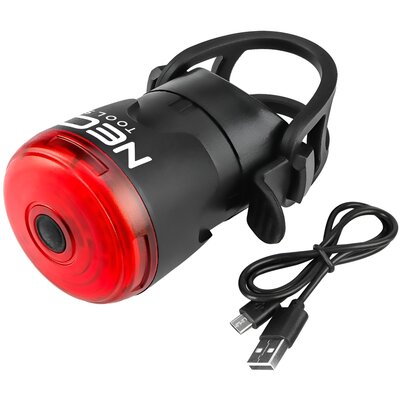 Światło lampka rowerowa tylna 30lm z funkcją STOP USB NEO 91-003