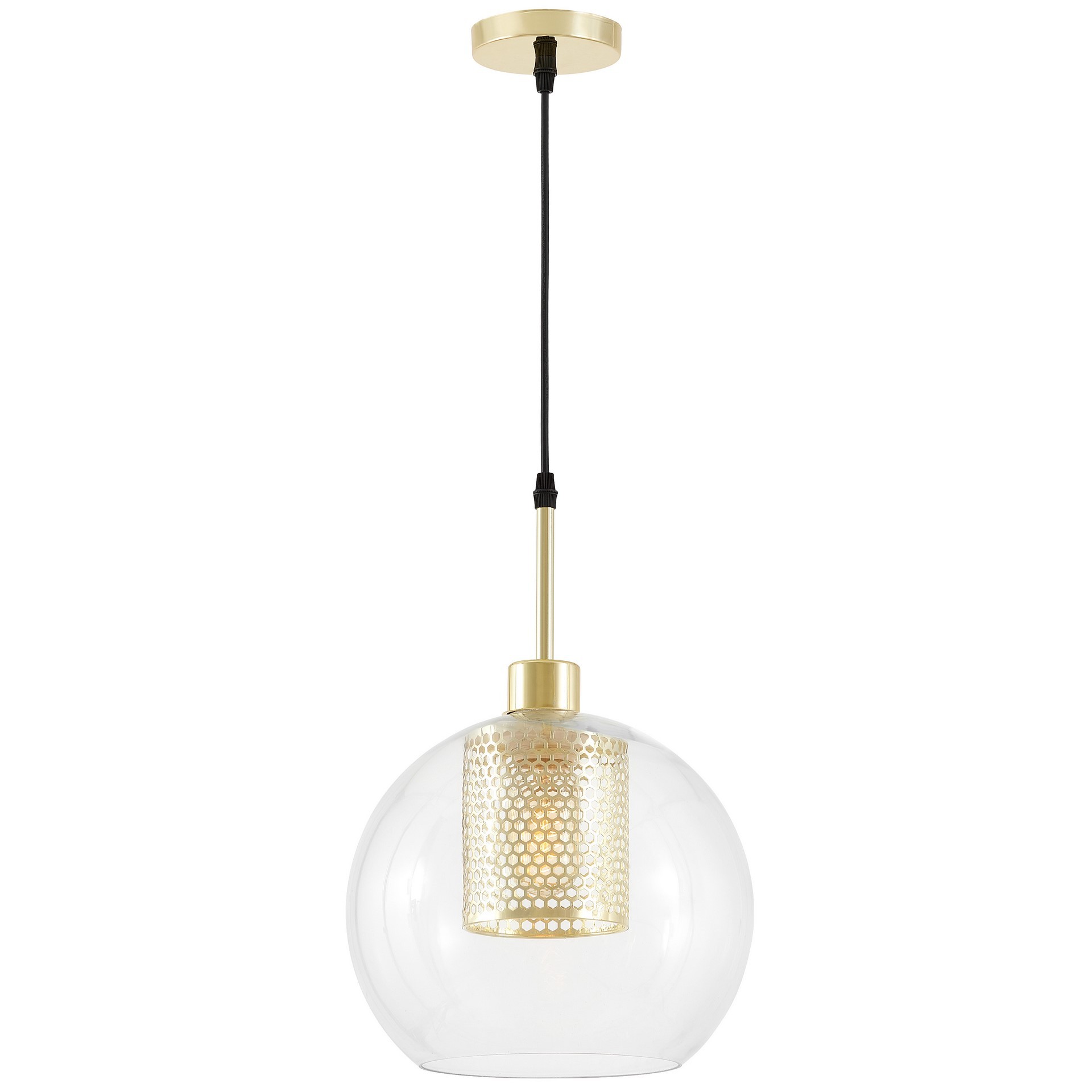 NOWOCZESNA LAMPA WISZĄCA KLASYCZNE ZŁOTO NET W1