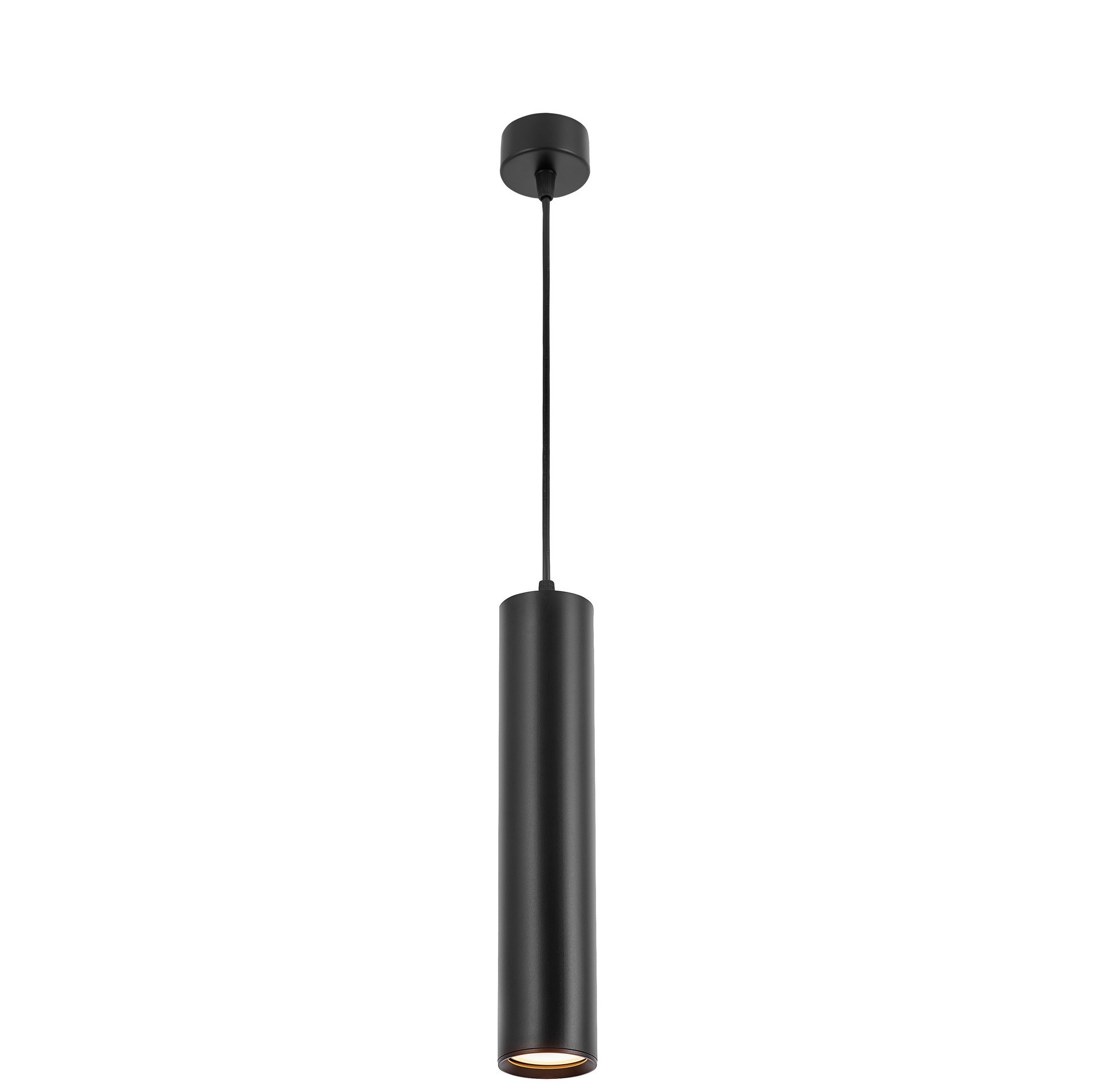 NOWOCZESNA LAMPA WISZĄCA CZARNA TUBA LINEO W1