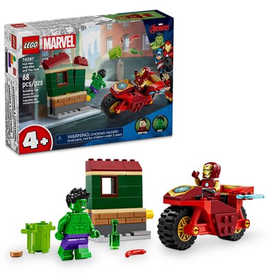 LEGO 76287 Marvel Iron Man z motocyklem i Hulk