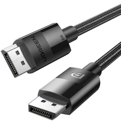 Ugreen, Kabel Wideo W Oplocie 2 X Display Port 1,4 Męsko-męski Ugreen 80390 1m