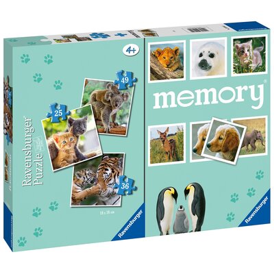 Puzzle RAVENSBURGER Zwierząt 20984 (110 elementów) + memory