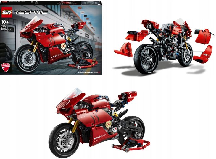 Super ent Motocykl Ducati Lego Technic Realistyczny Model Realistyczne