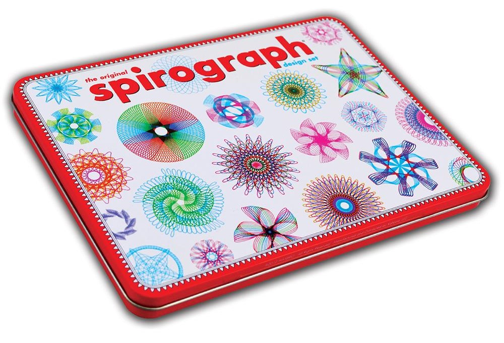 Zestaw do rysowania Martinex Spirograph Neonowy w blaszanym pudełku (0819441010024)