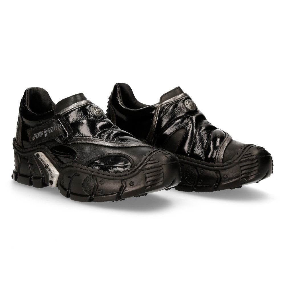 buty NEW ROCK CRUST NEGRO, CHAROL ARRUGADO NEGRO, BOX PLANE, IMPACT NEGRO LATERAL Y PLANET TRASERO [M-IMPACT010-S1]-41