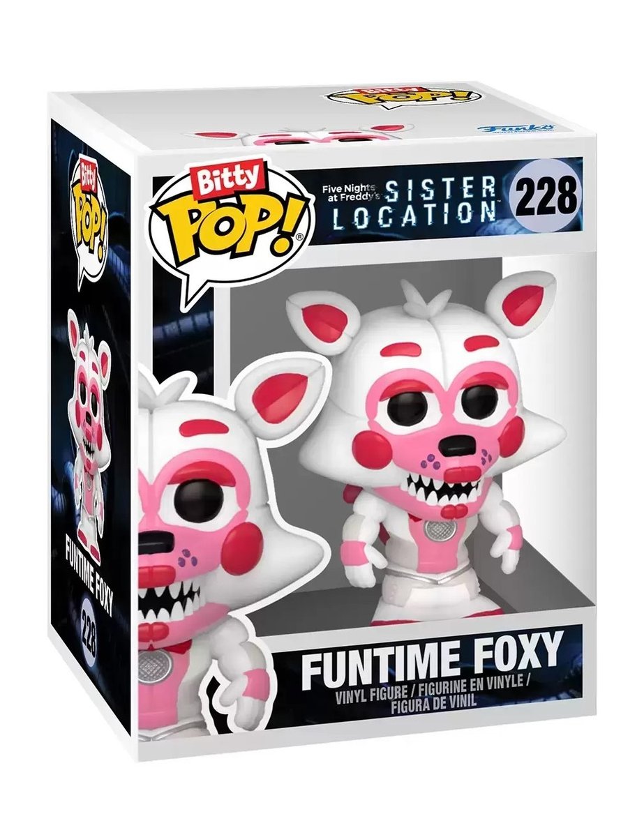 five nights at freddy's bitty funtime foxy 2.5cm funko pop! fnaf figurka