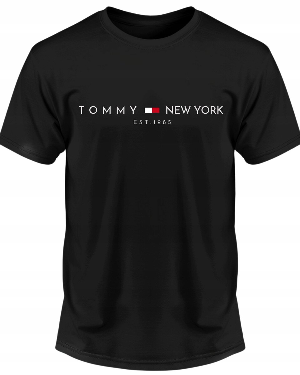 Koszulka męska TOMMY NEW YORK EST.1985 czarna T-shirt męski