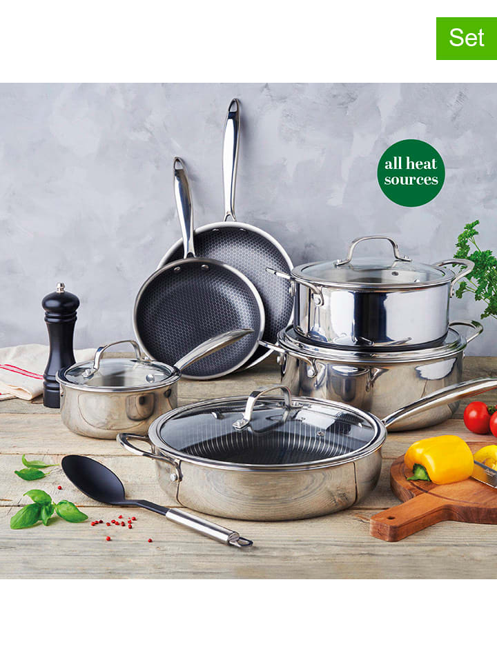 Sauter 2-częściowy zestaw w kolorze srebrnym - Ø 24 cm