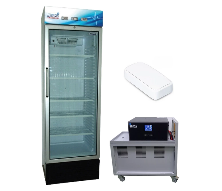 Szafa chłodnicza medyczna SCH 374 MED + zasilacz awaryjny do 6h + Zestaw rejestrator temperatury z modułem GSM