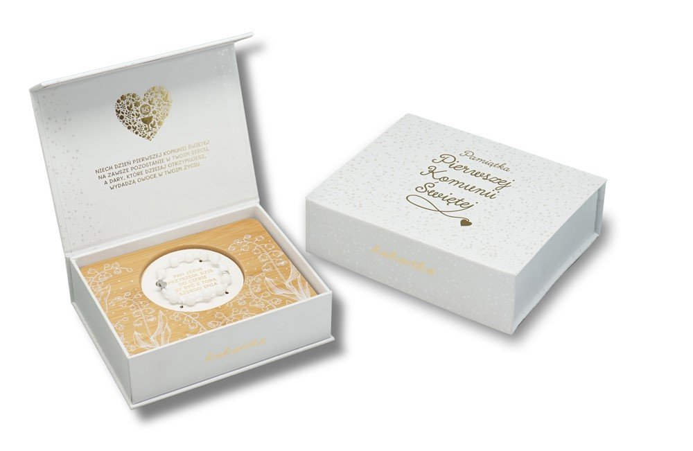 Bransoletka różaniec ROZ-001 Biała