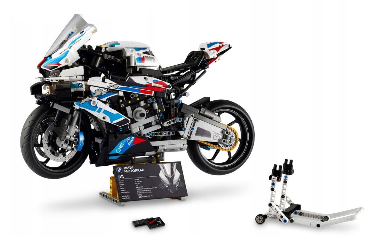 Klocki motocykl BMW M1000 RR 1920-elem zam. Lego Technic