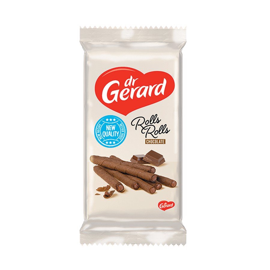 Dr Gerard Rolls Rolls Rurki waflowe z kremem czekoladowym 144g