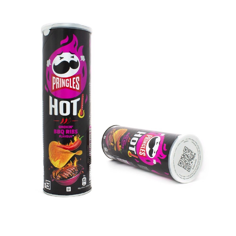 PRINGLES CHIPSY HOT! BBQ RIBS O Smaku Żeberek 160G
