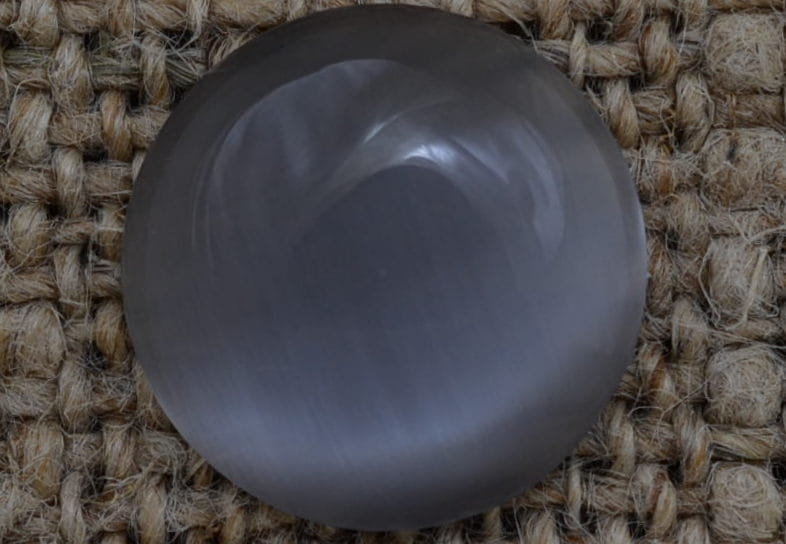 [04698] Kaboszon kocie oko 14mm grafitowy 2szt