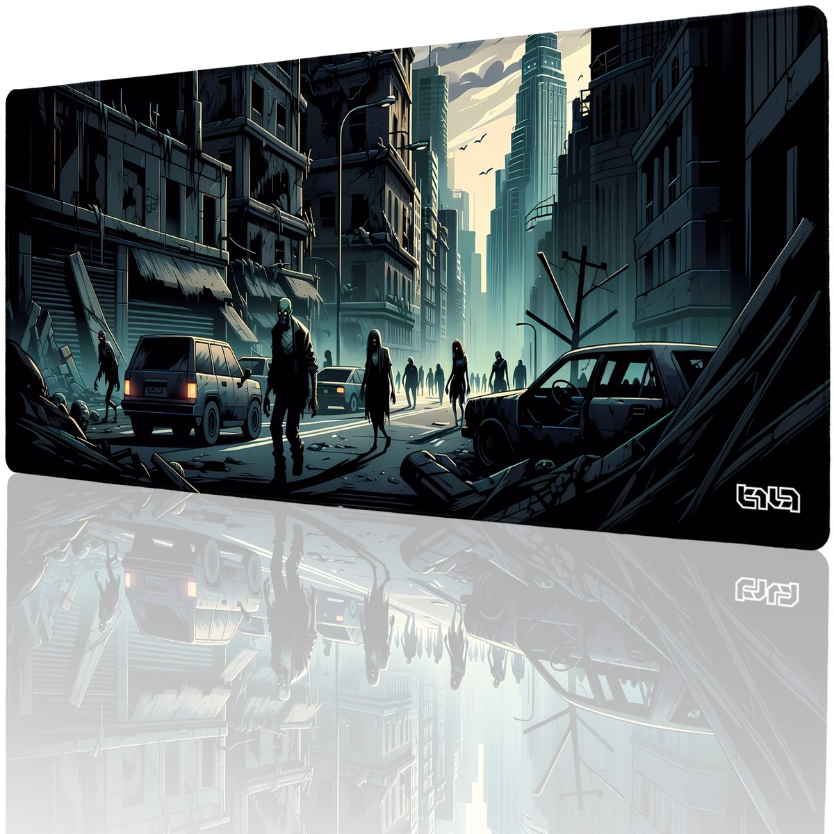 PODKŁADKA POD MYSZ GAMINGOWA Miasto Żywych Trupów 90x40 TILT Wytrzymała