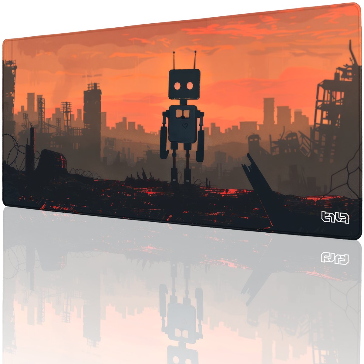 DUŻA PODKŁADKA POD MYSZKĘ Death and Robots 90x40 TILT Prezent Na biurko