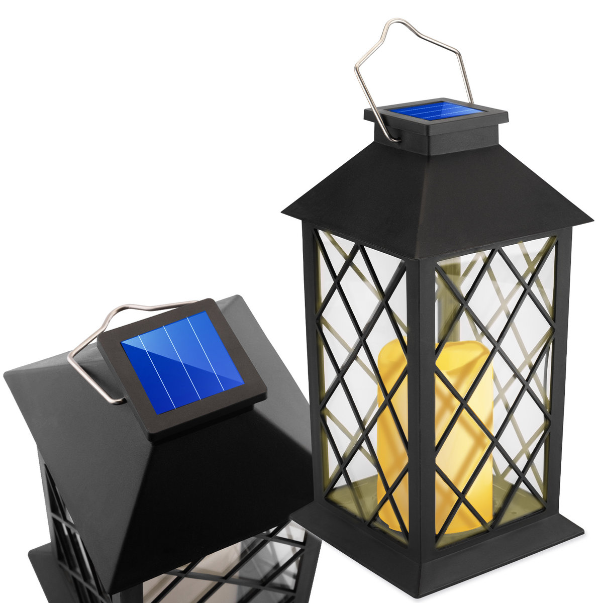 Lampa Solarna Ogrodowa LED LIRIO Wisząca Latarenka 28cm LUMILED