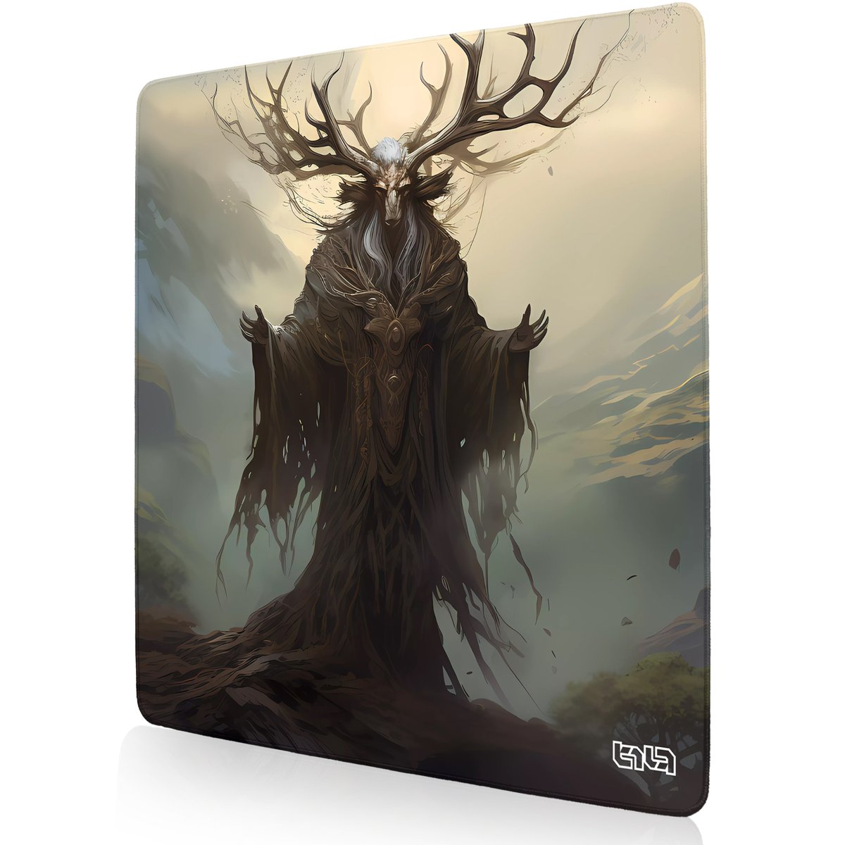 DUŻA PODKŁADKA POD MYSZKĘ Majestatyczny Druid 50x50 TILT Na biurko
